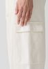 Undyed Utility Organic Cotton Wide-Leg Cargo Pant