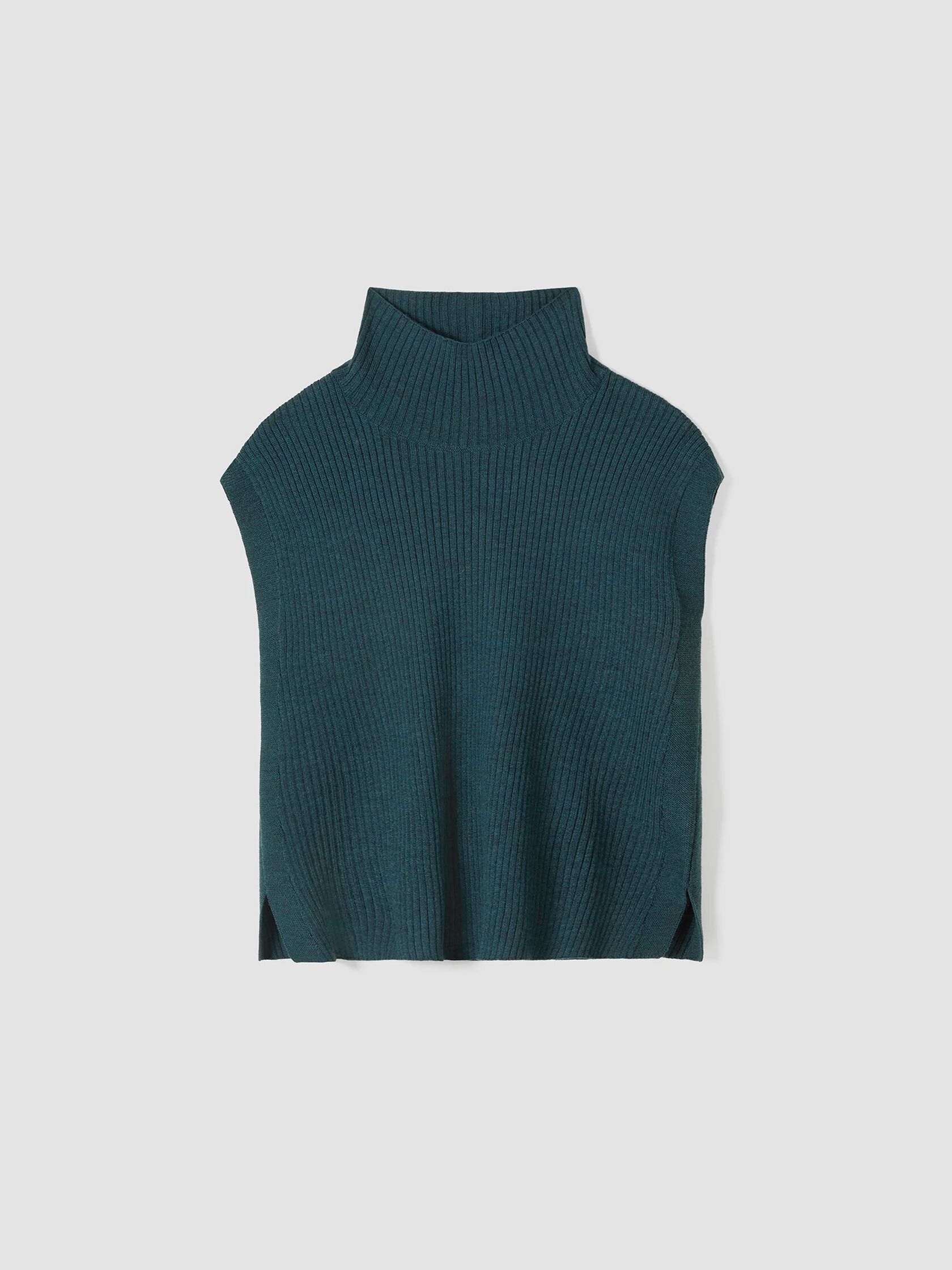 Merino Turtleneck Top in Regenerative Wool