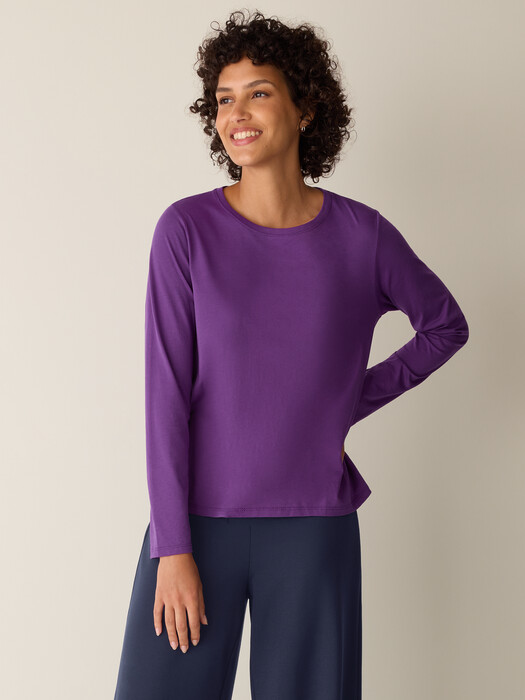 Organic Pima Cotton Jersey Long-Sleeve Tee