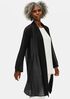 Sheer Silk Georgette High Collar Jacket