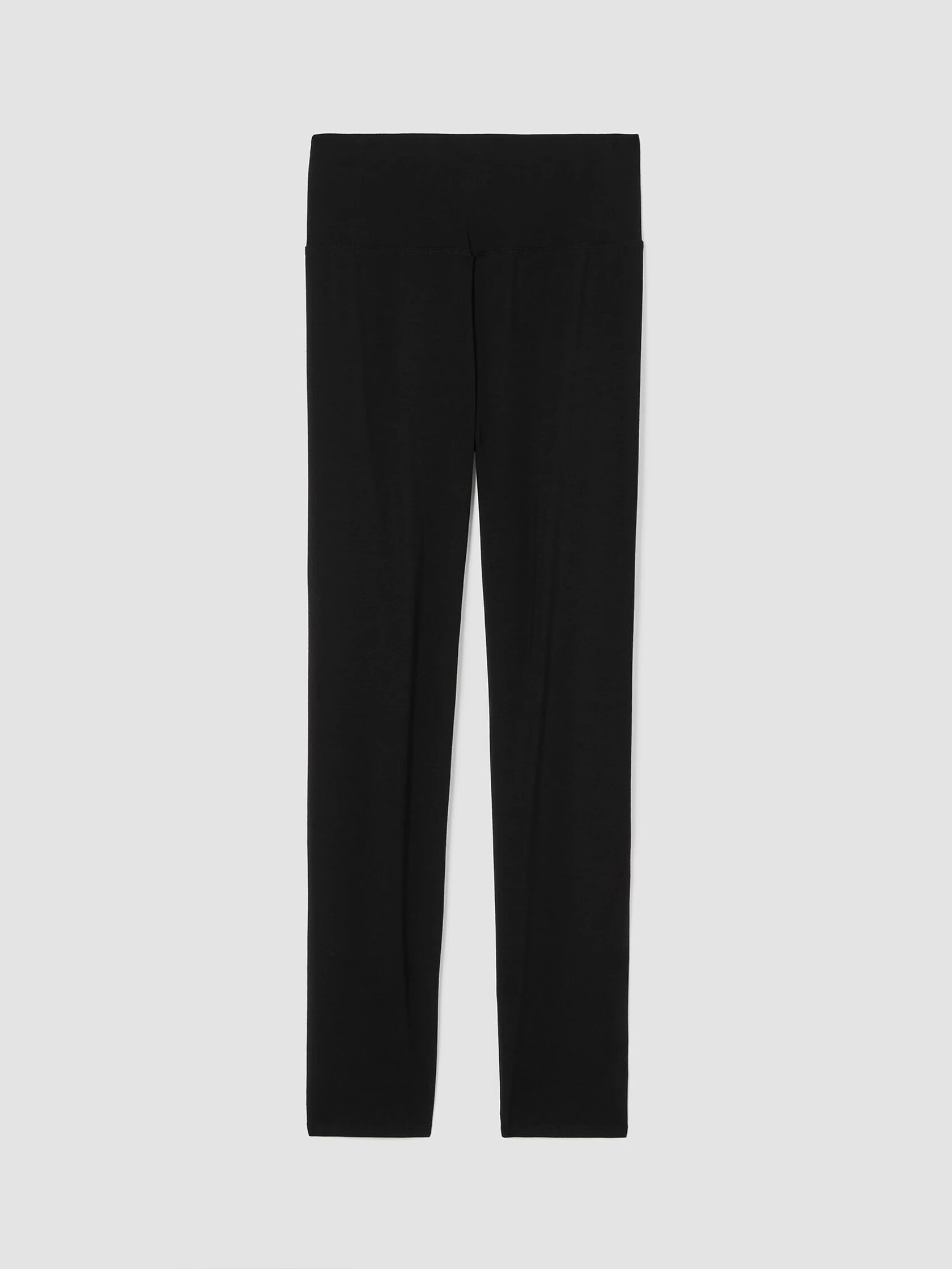 Stretch Jersey Knit High-Waisted Leggings