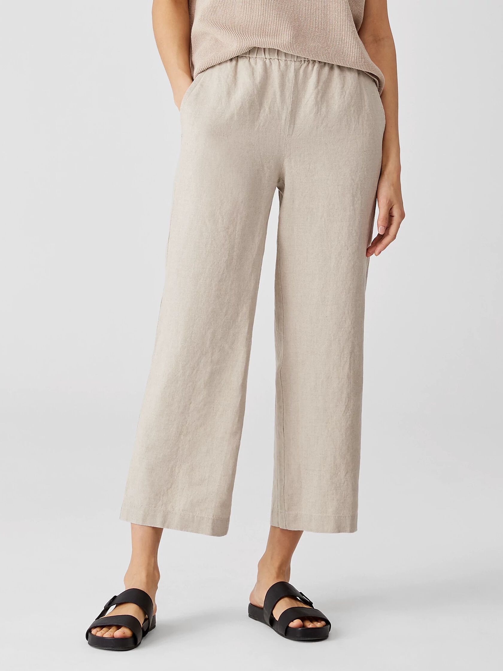 Organic Linen Straight Pant