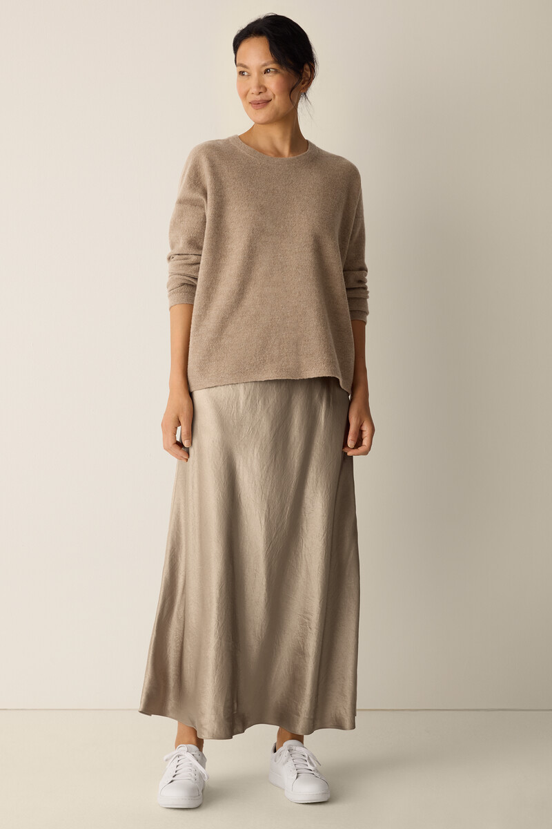 Fine Felted Wool Crew Neck Top in Regenerative Wool Fine Felted Wool Crew Neck Top in Regenerative Wool