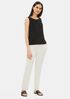 System Silk Georgette Crepe Slouchy Ankle Pant