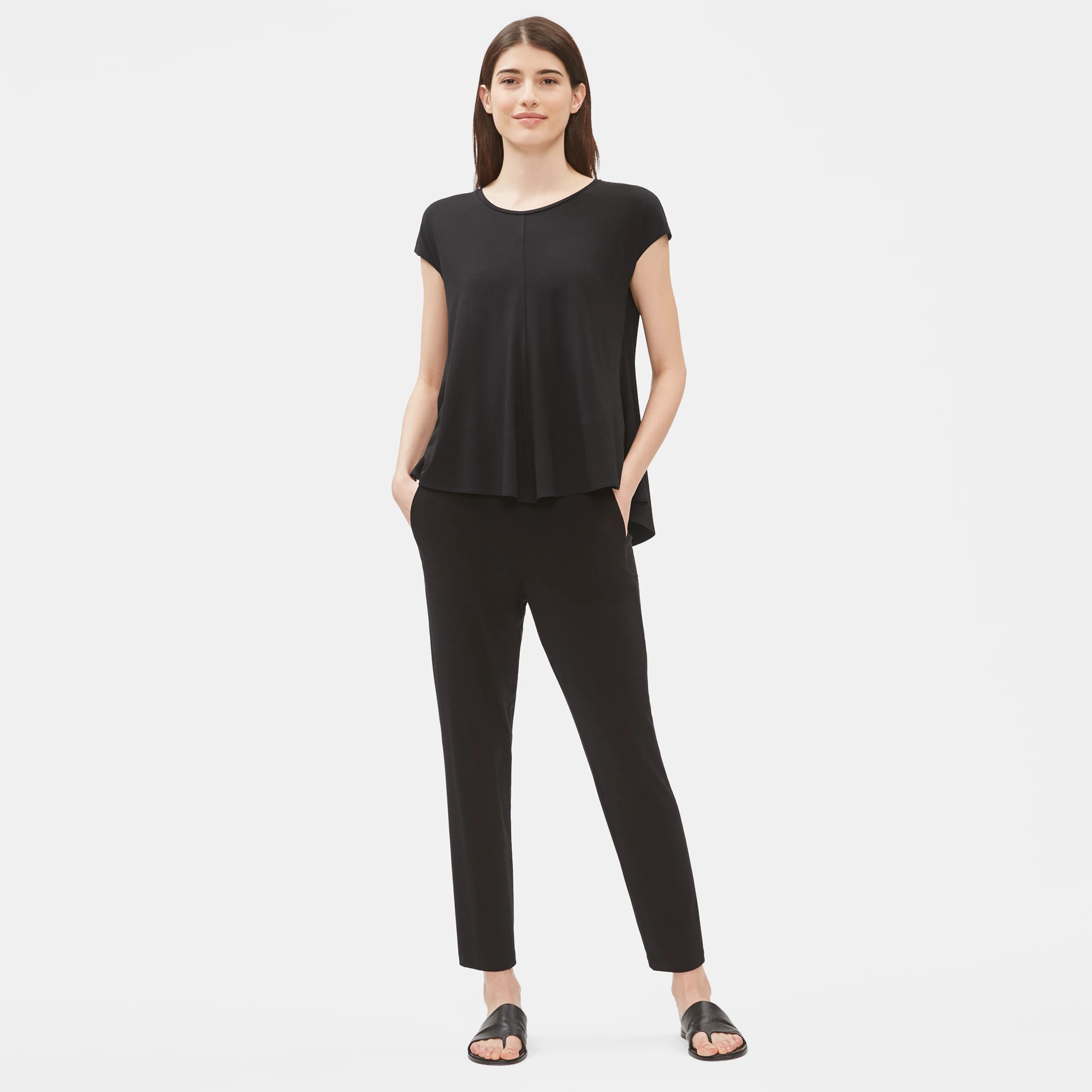 Eileen fisher viscose jersey top clearance
