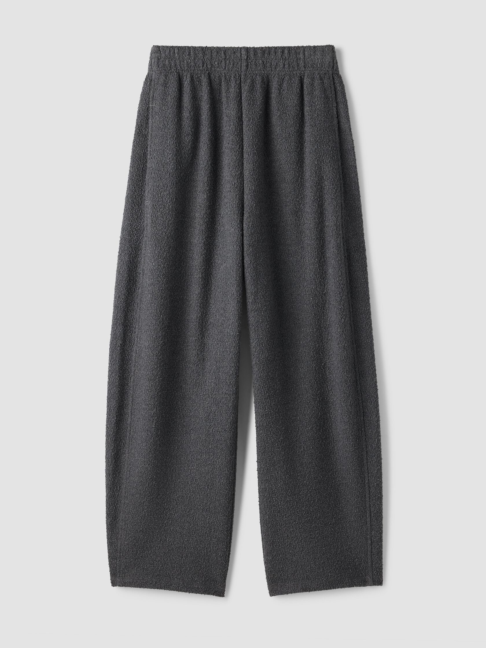 Organic Cotton Boucle Knit Barrel Pant
