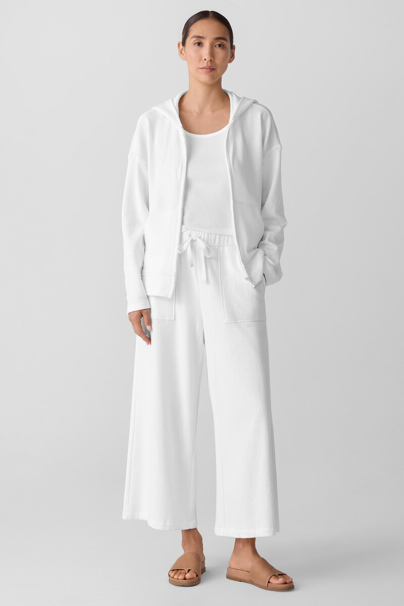Lightweight Organic Cotton Terry Wide-Leg Pant Lightweight Organic Cotton Terry Wide-Leg Pant