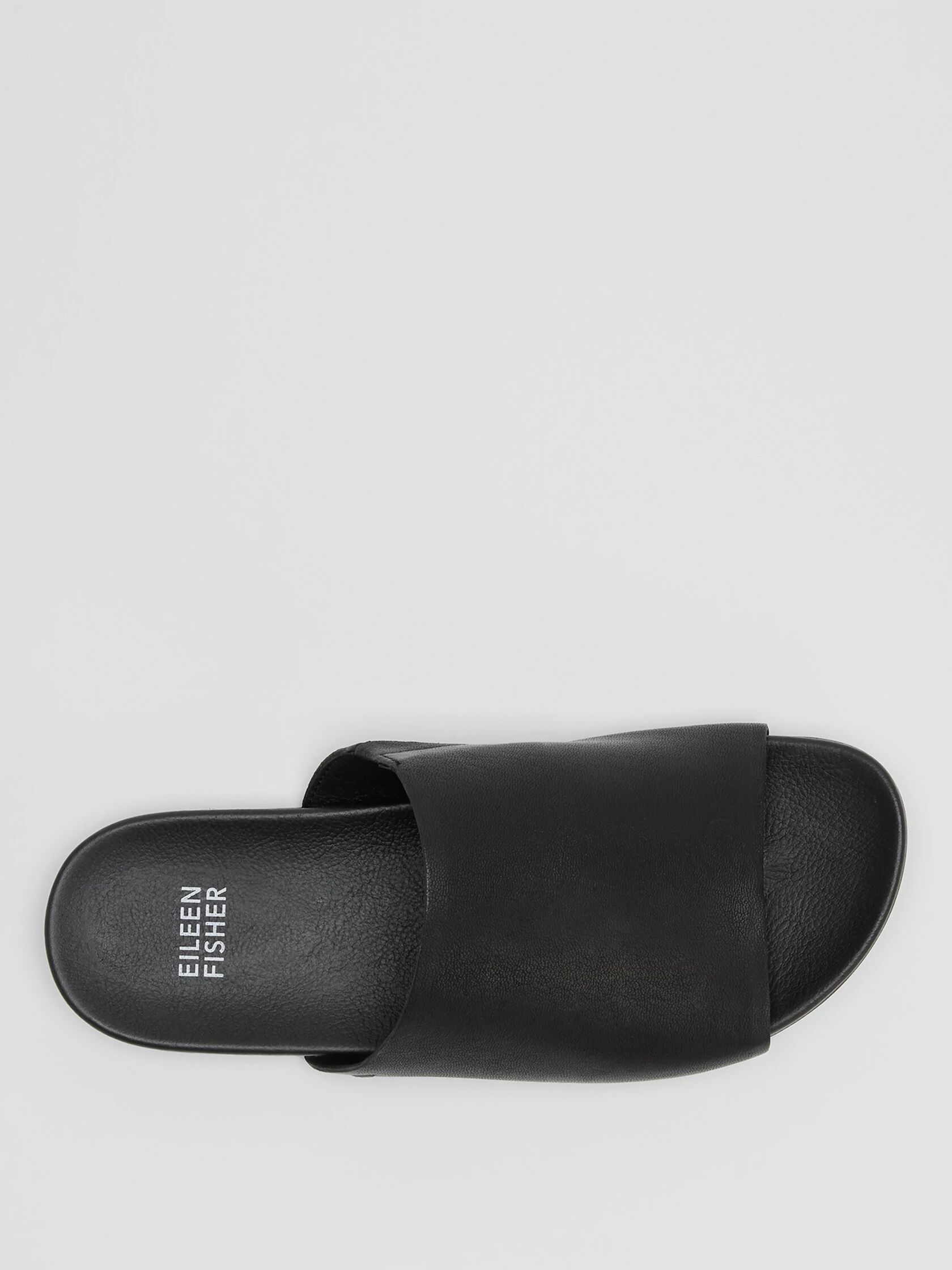 Mask Tumbled Leather Slide Sandal