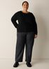 Italian Merino Crew Neck Top in Regenerative Wool