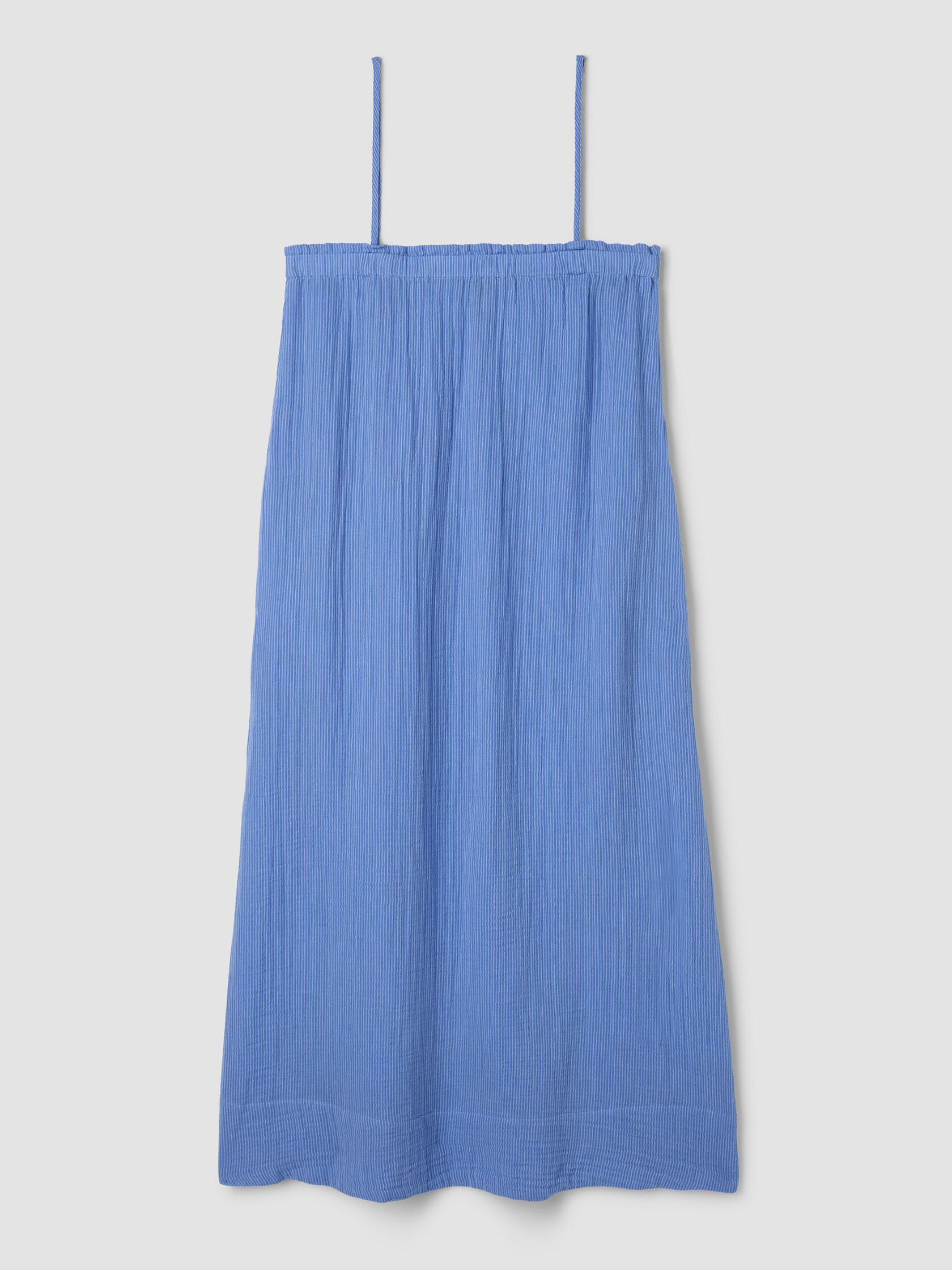 Striped Organic Cotton Gauze Cami Dress