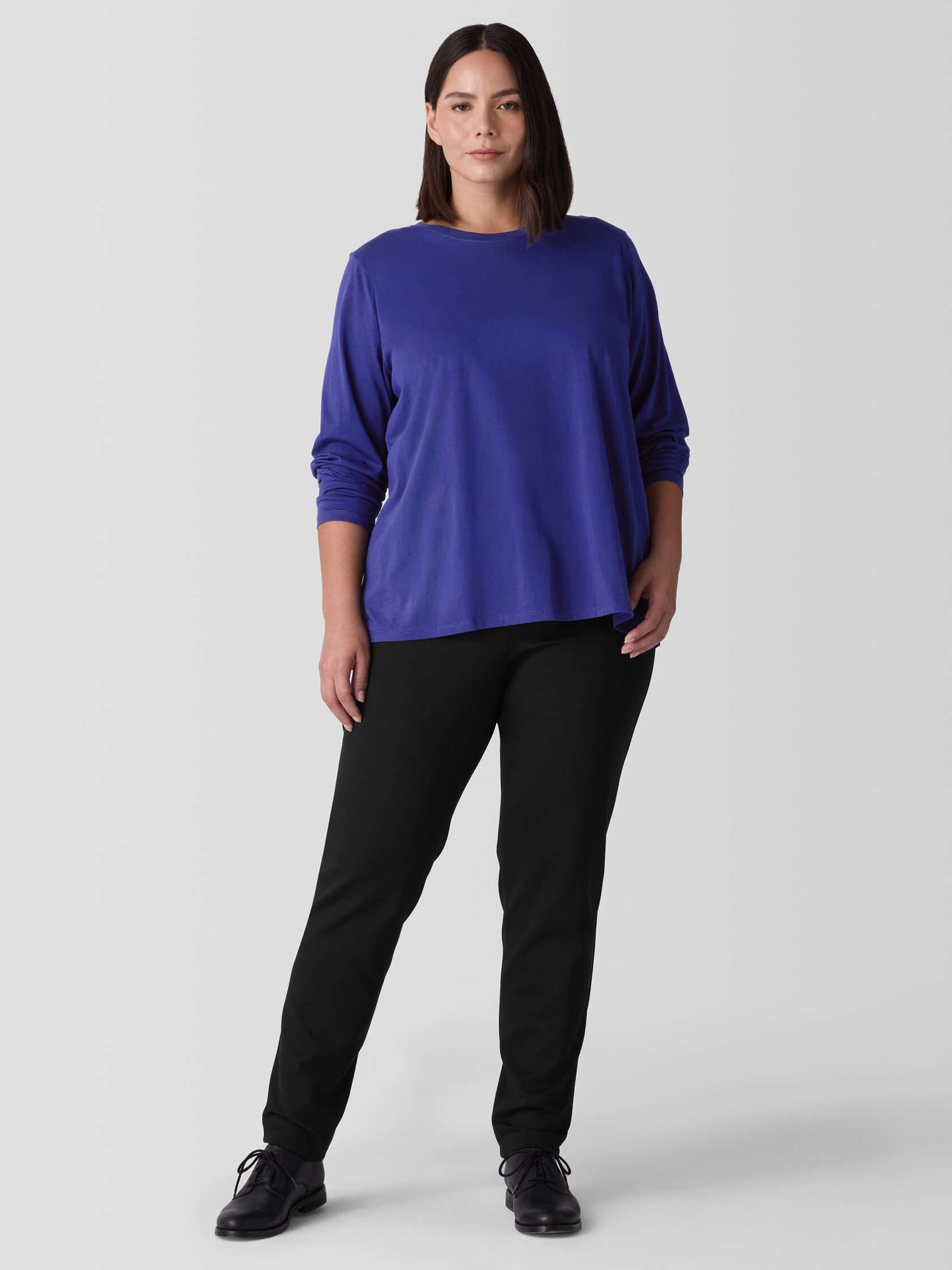 Organic Pima Cotton Jersey Long-Sleeve Tee