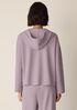 Waffle Cotton Blend Doubleknit Hooded Top