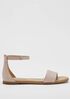 Razz Tumbled Leather Ankle-Strap Sandal