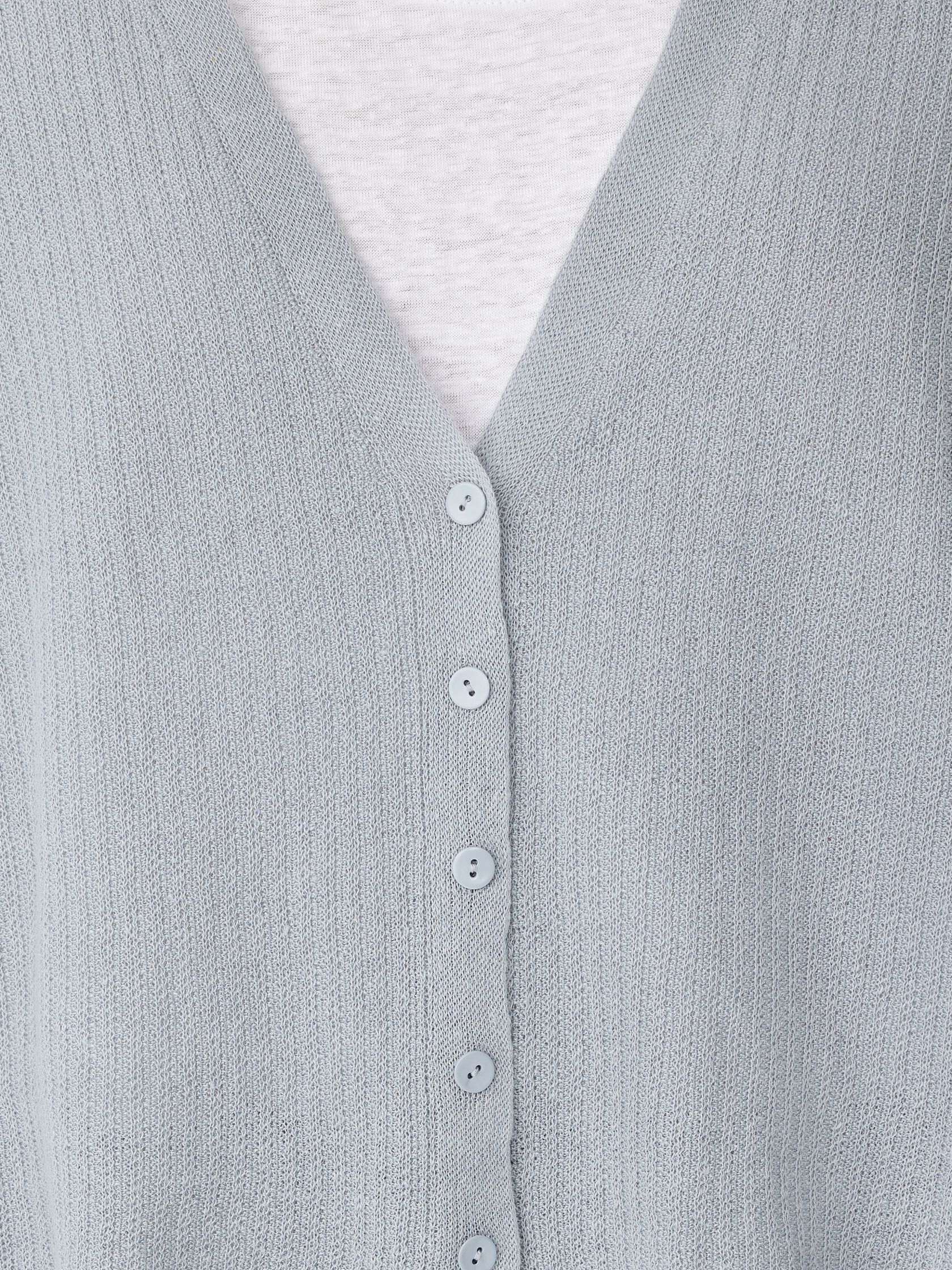 Organic Linen Cotton Short-Sleeve Cardigan