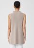 Organic Linen Cotton Funnel Neck Top