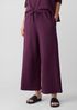 Lightweight Organic Cotton Terry Wide-Leg Pant