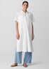 Washed Organic Cotton Poplin Classic Collar Shirtdress