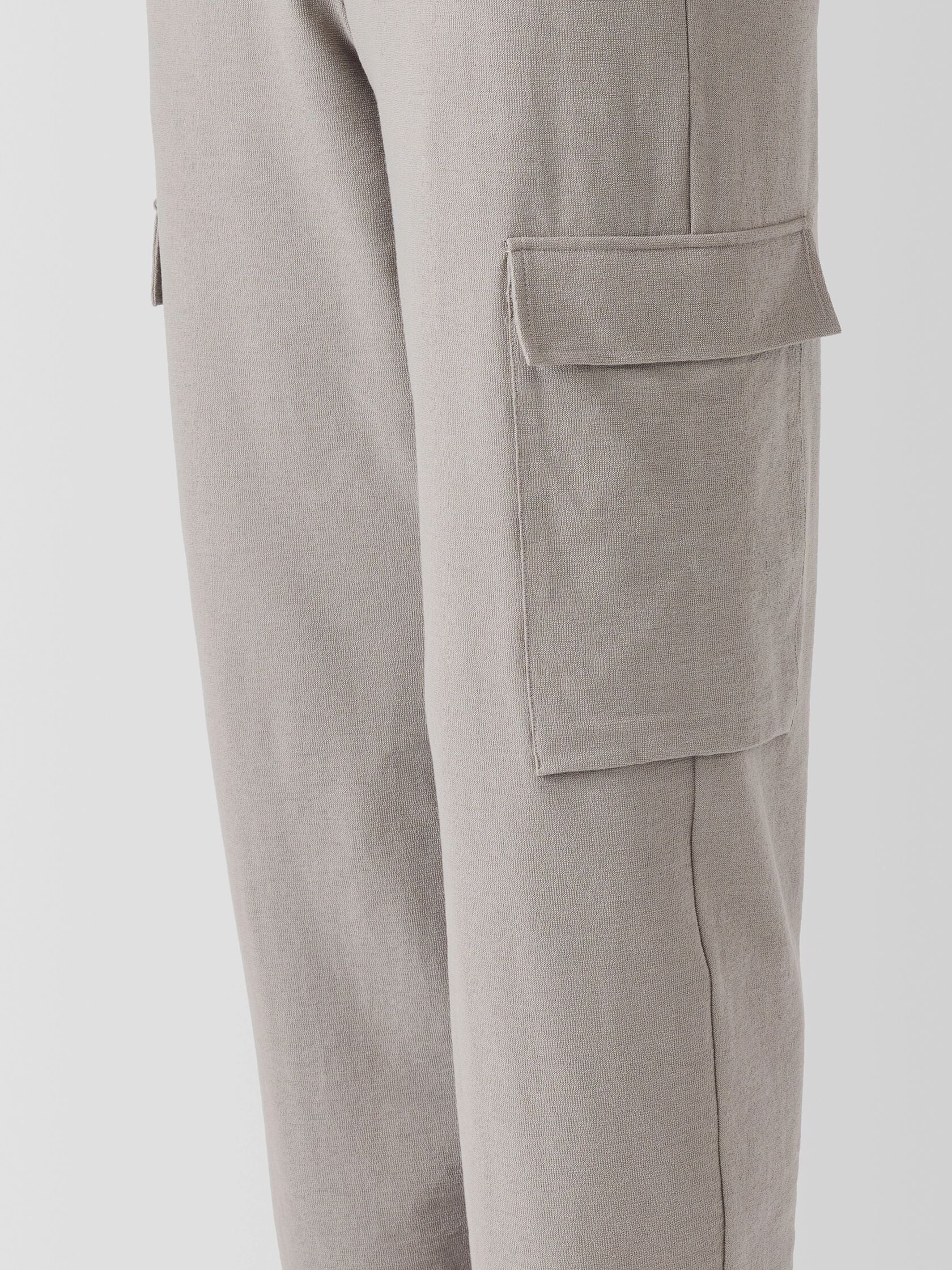 Washable Stretch Crepe Cargo Pant