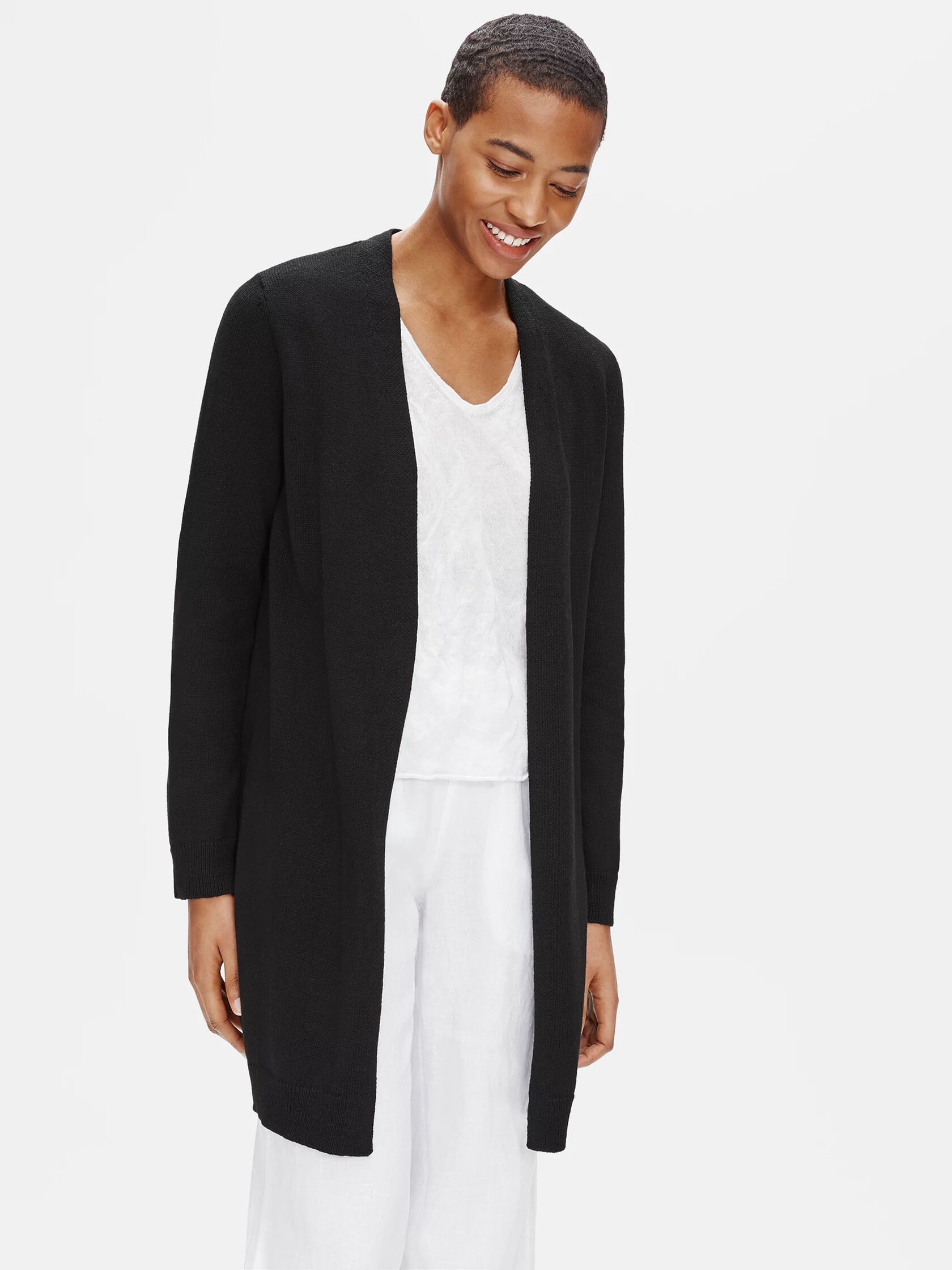 Organic Linen Cotton Long Cardigan