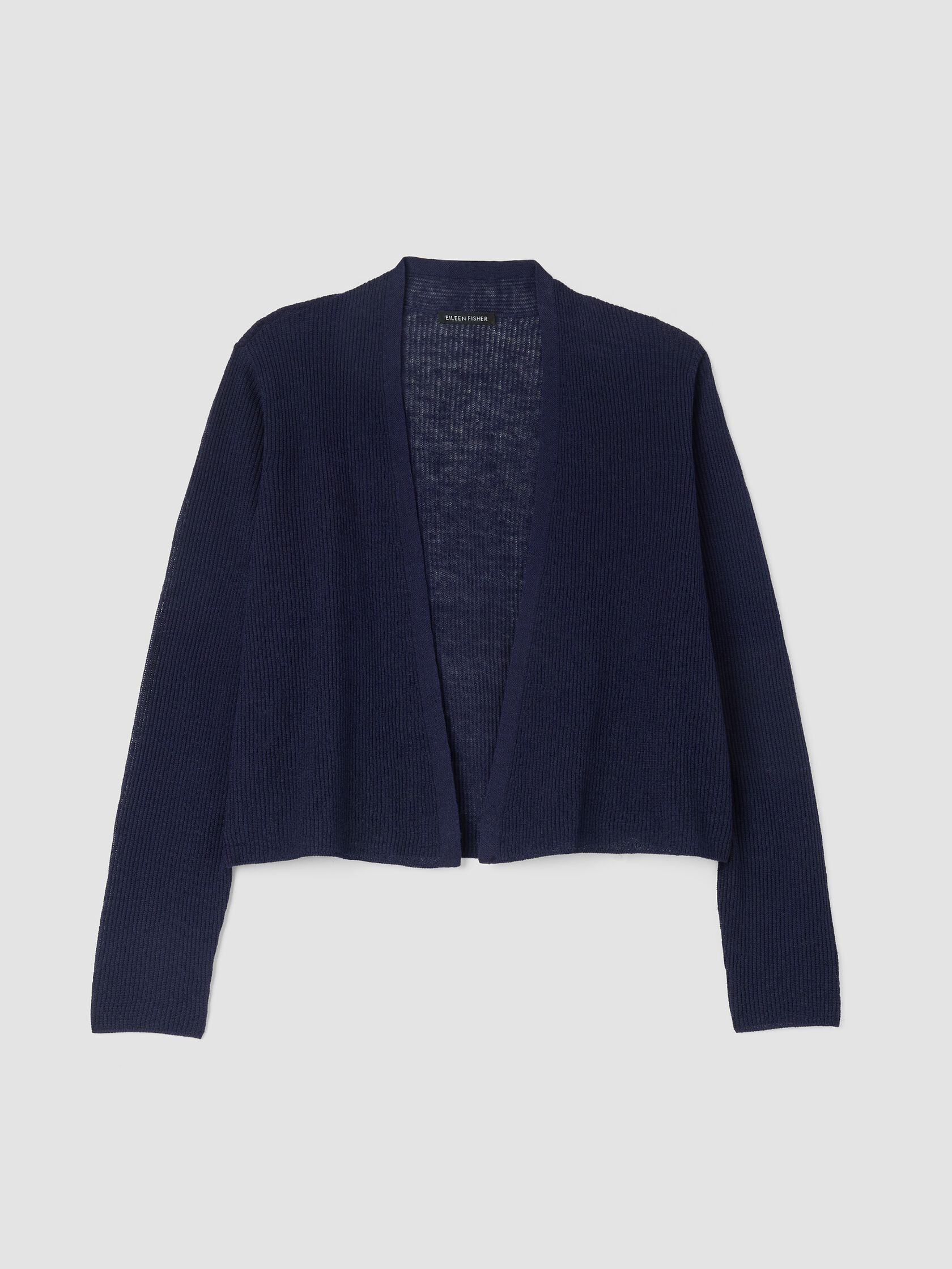 Organic Linen Cotton Cropped Cardigan