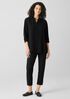 Washable Stretch Crepe Slim Pant