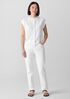 Garment-Dyed Organic Cotton Denim Slim Jean