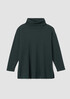 Cozy Brushed Terry Hug Funnel Neck Long Top