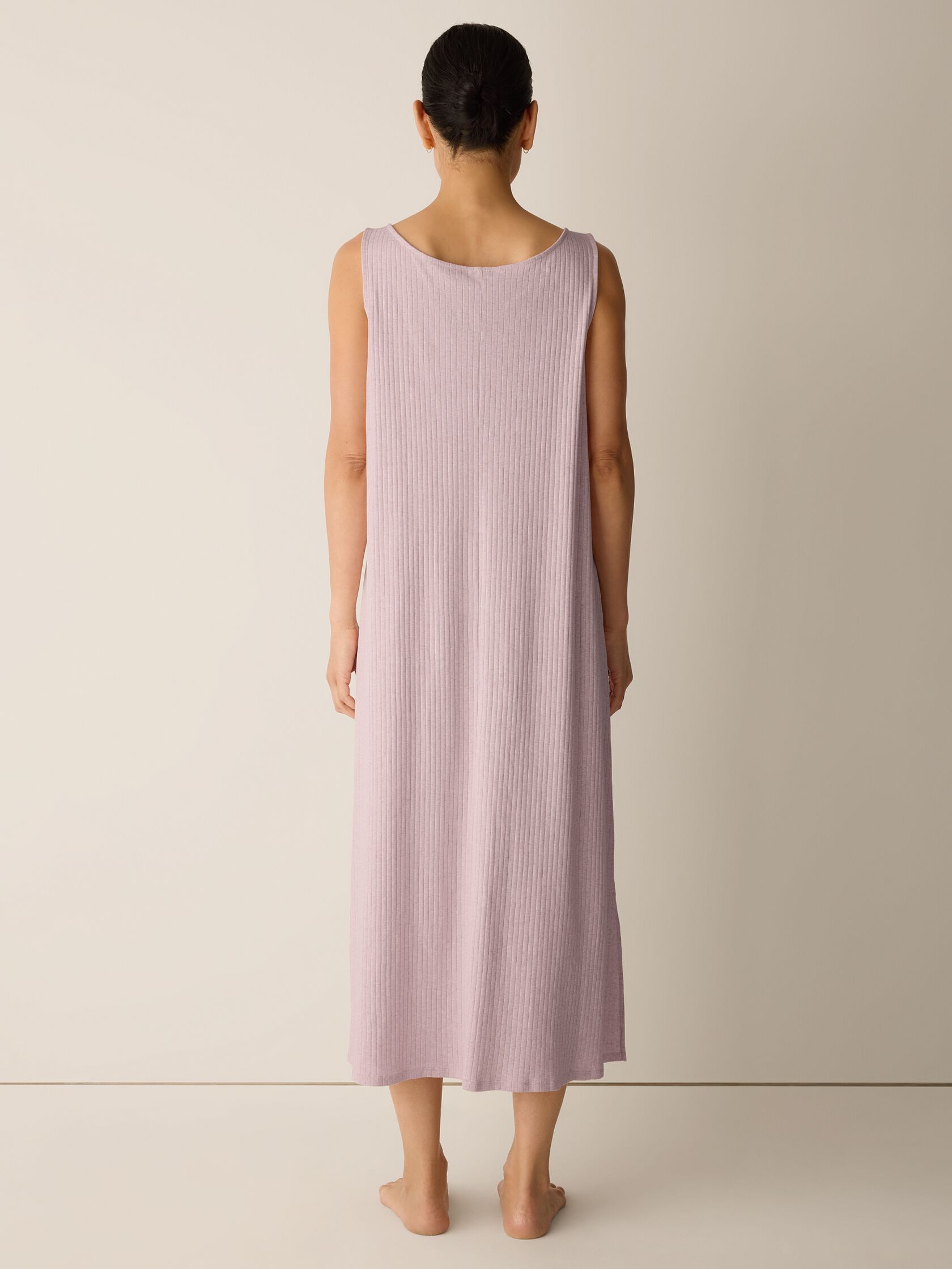 Organic Cotton Rib Tank Sleep Dress