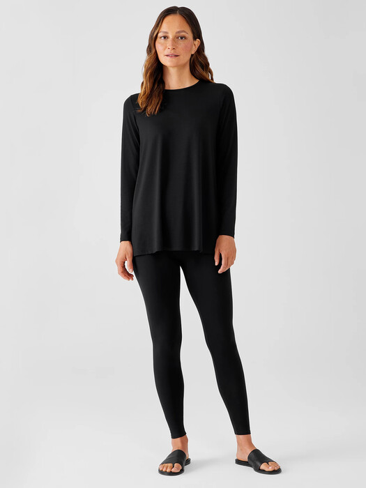 Fine Jersey Crew Neck Top