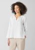 Organic Handkerchief Linen Round Neck Top