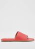 Edge Leather Slide Sandal