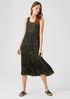 Crushed Silk Habutai Tiered Dress