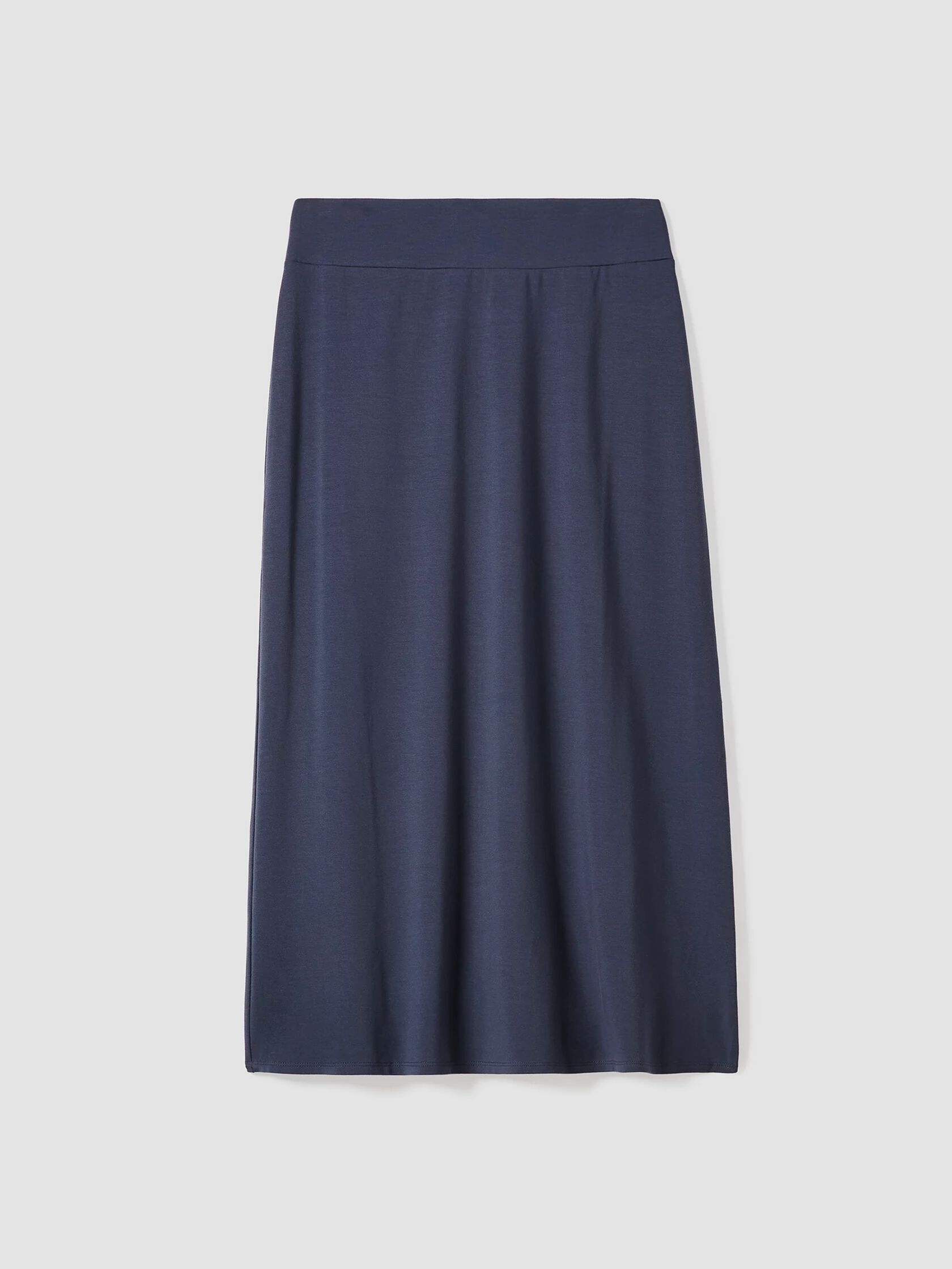 Stretch Jersey Knit A-Line Skirt
