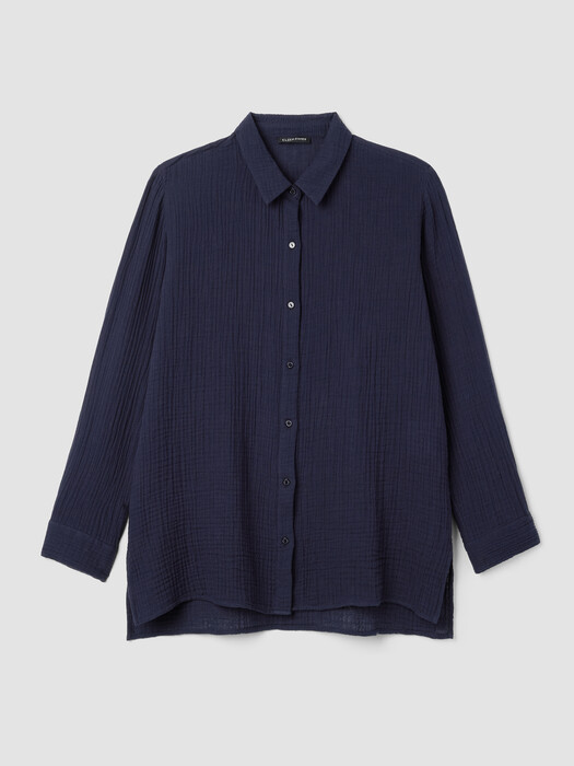 Organic Cotton Lofty Gauze Classic Collar Shirt