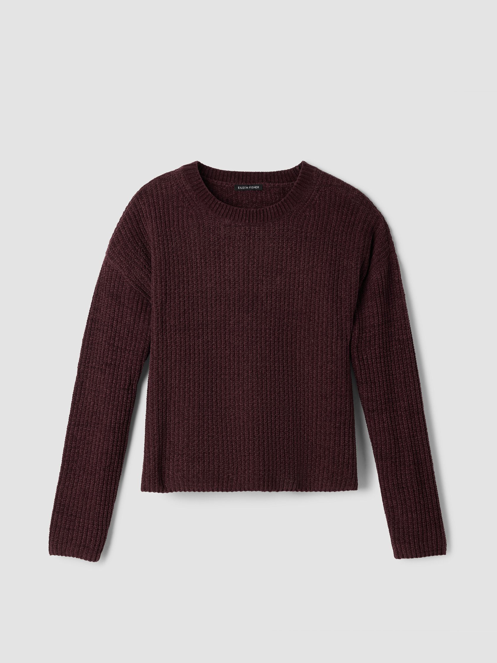 Organic Cotton Chenille Crew Neck Top