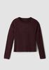 Organic Cotton Chenille Crew Neck Top