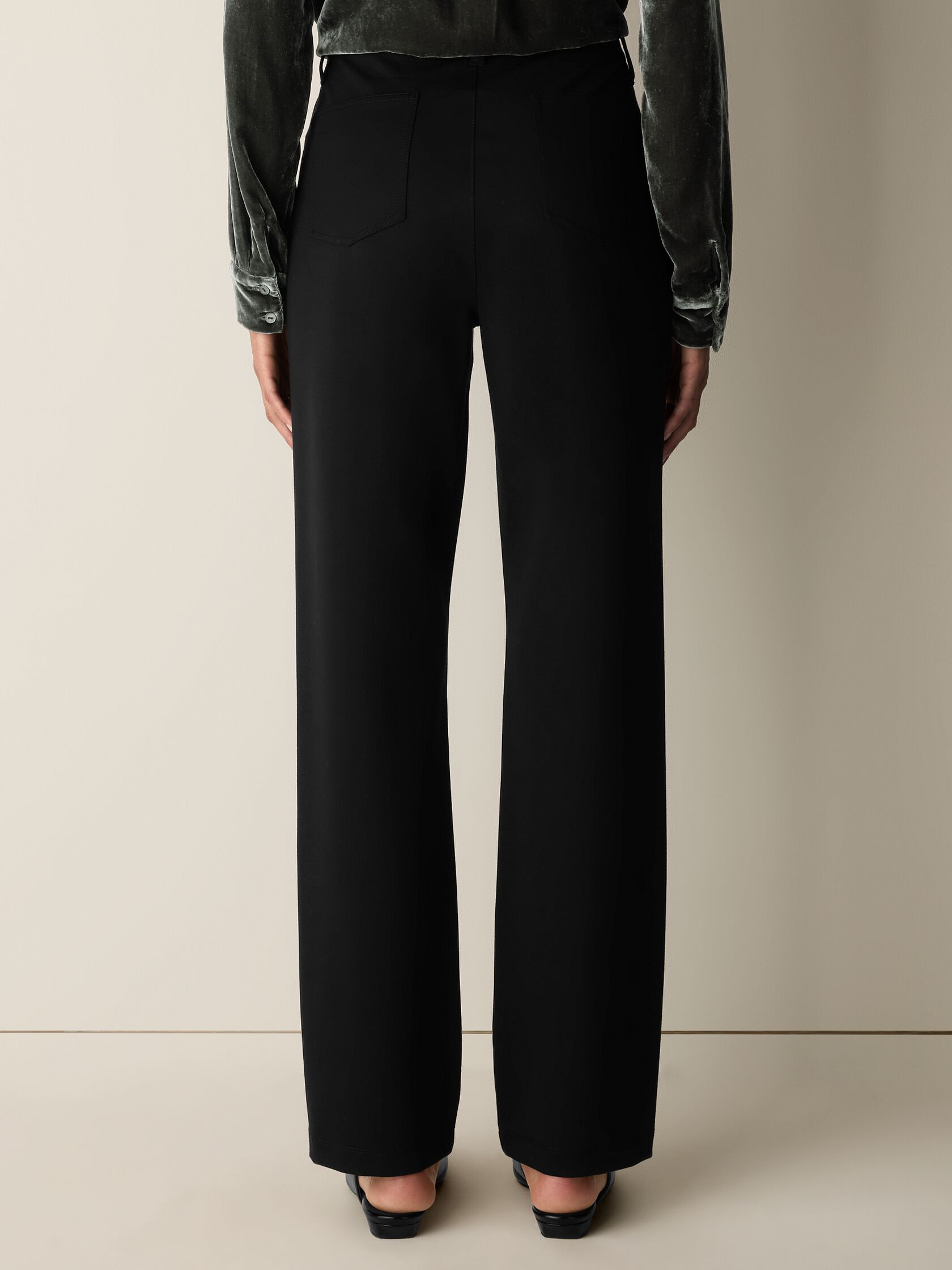 Washable Flex Ponte Straight Pant