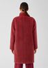 Sheared Suri Alpaca Stand Collar Coat