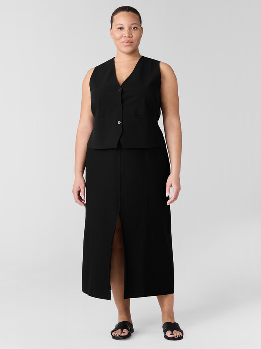 Silk Georgette Crepe Vest