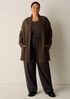 Lightweight Boiled Wool High Collar Jacket in Regenerative Wool