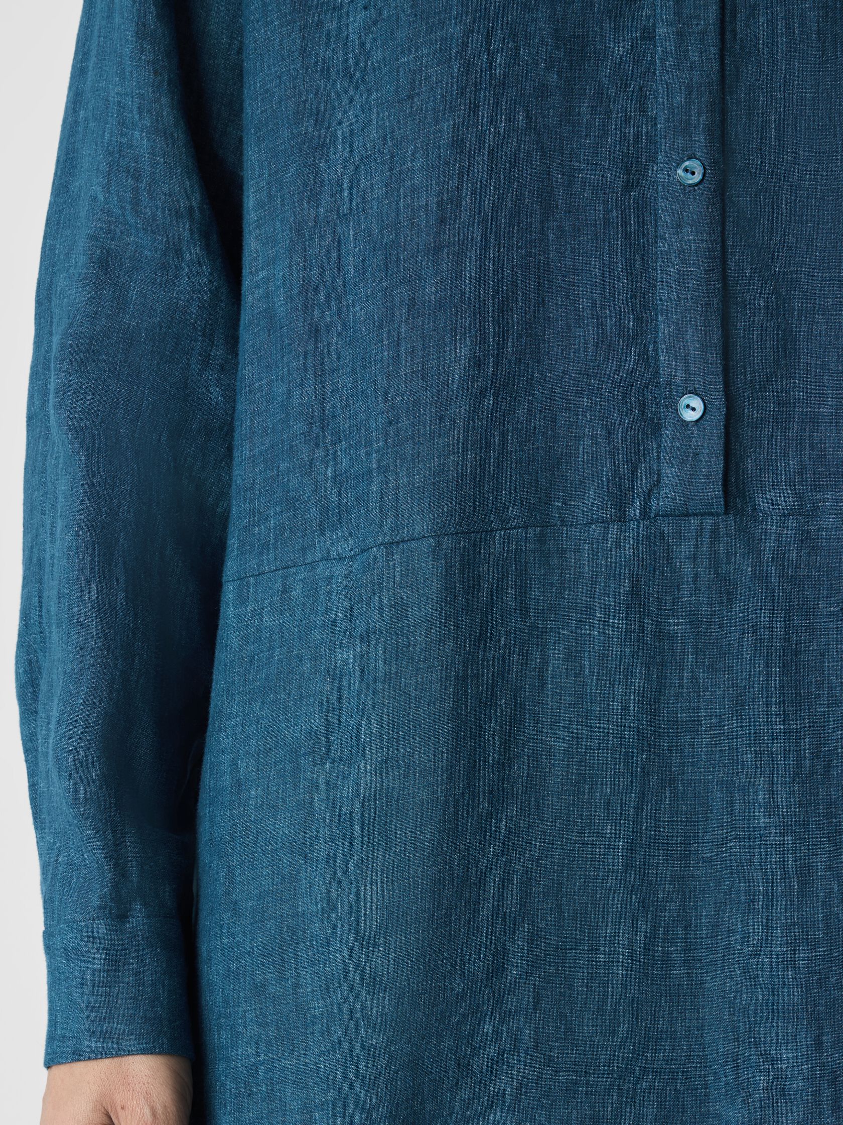 Washed Organic Linen Délavé Shirtdress