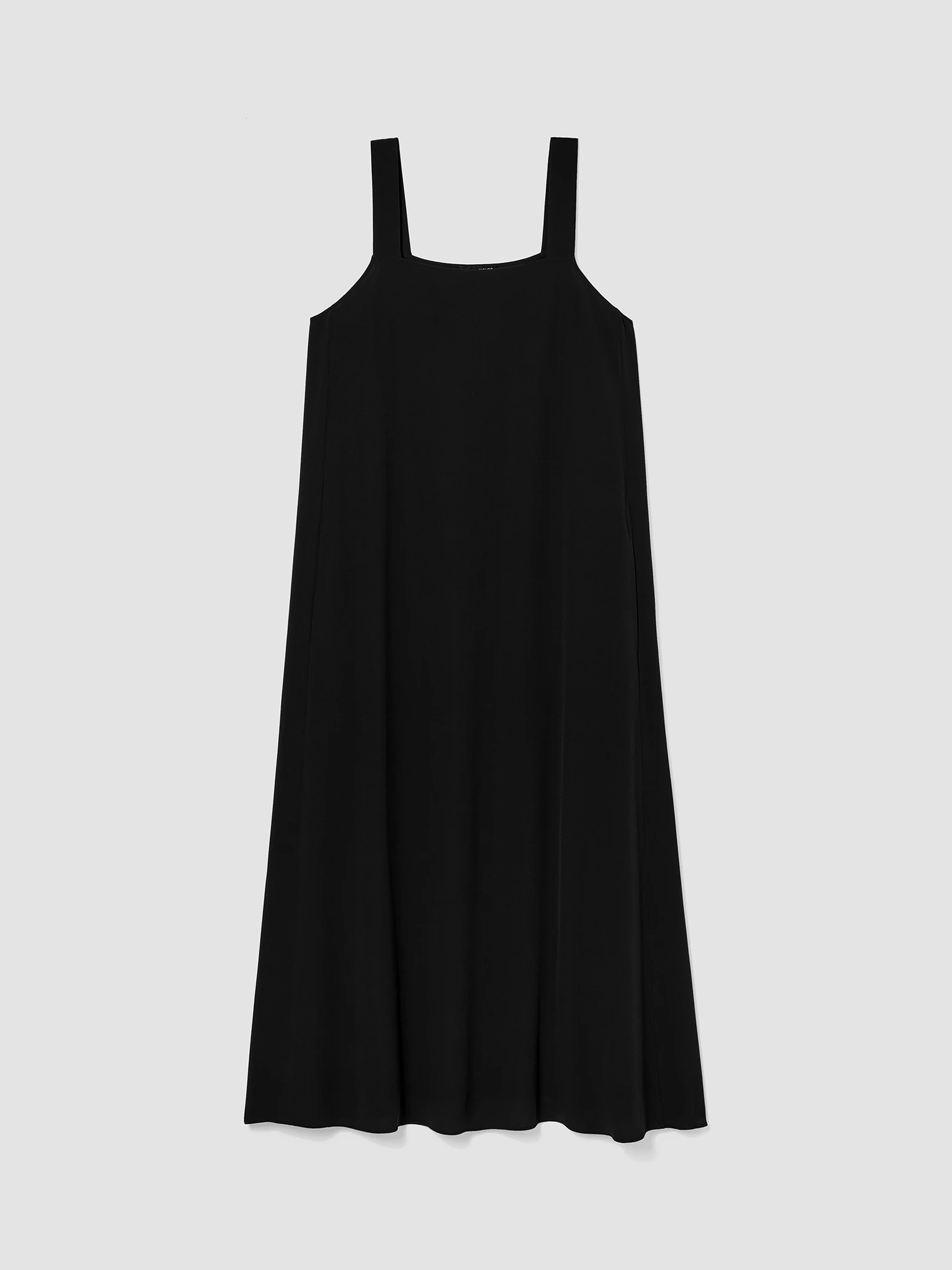 Silk Crepe Square Neck Dress EILEEN FISHER