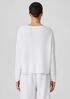 Organic Linen Cotton Jewel Neck Box-Top