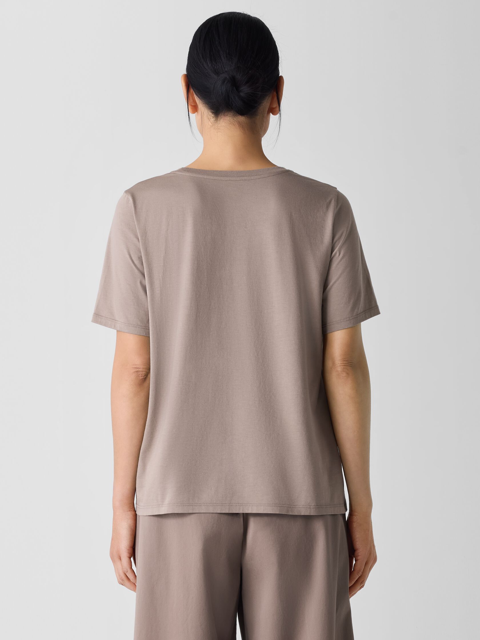 Organic Pima Cotton Jersey Round Neck Tee