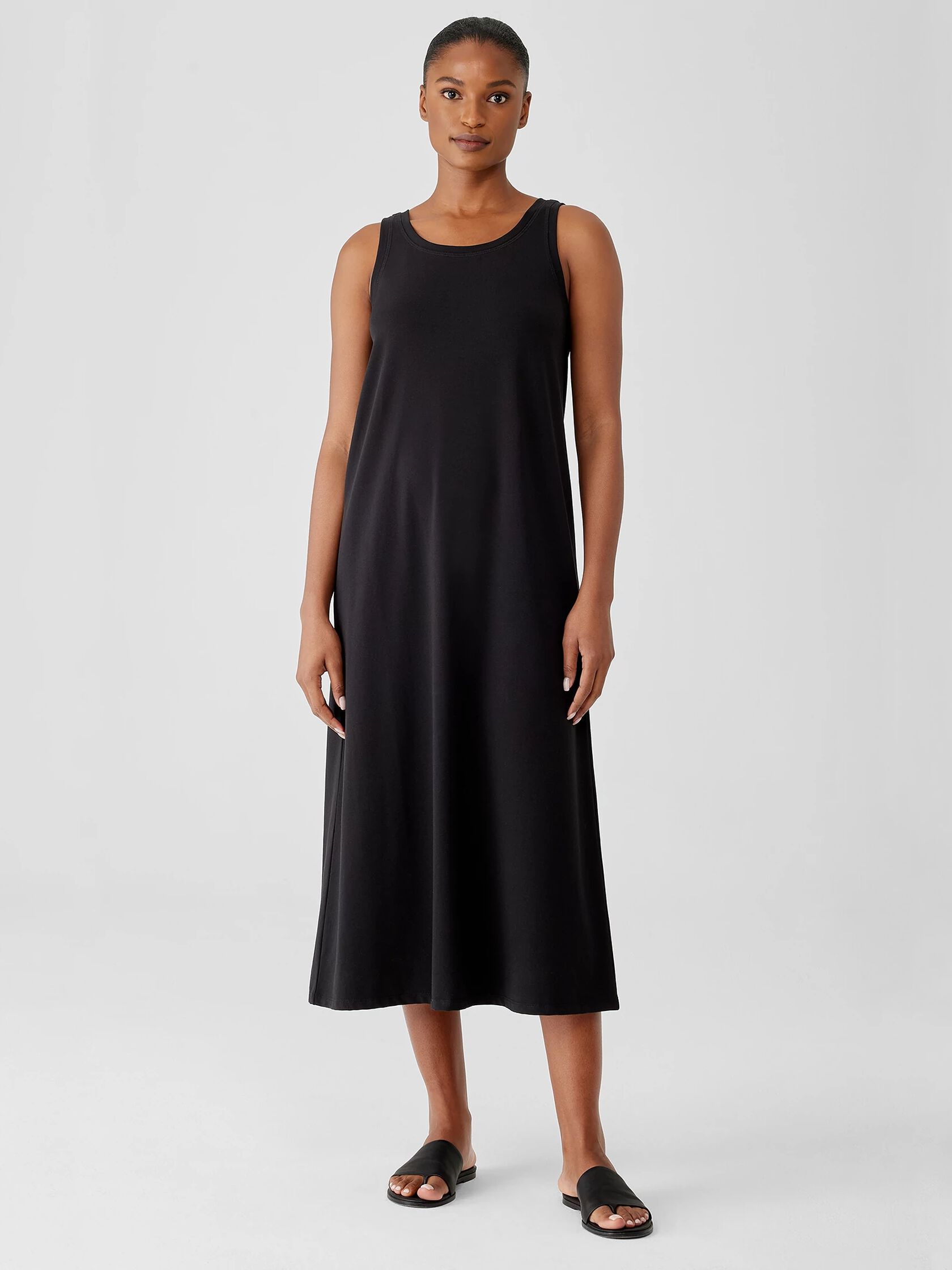 Pima Cotton Stretch Jersey Tank Dress