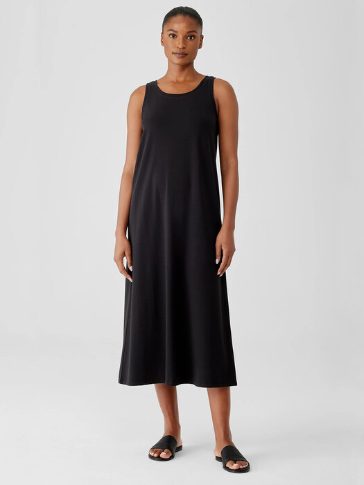 Pima Cotton Stretch Jersey Tank Dress | EILEEN FISHER Pima Cotton Stretch Jersey Tank Dress | EILEEN FISHER