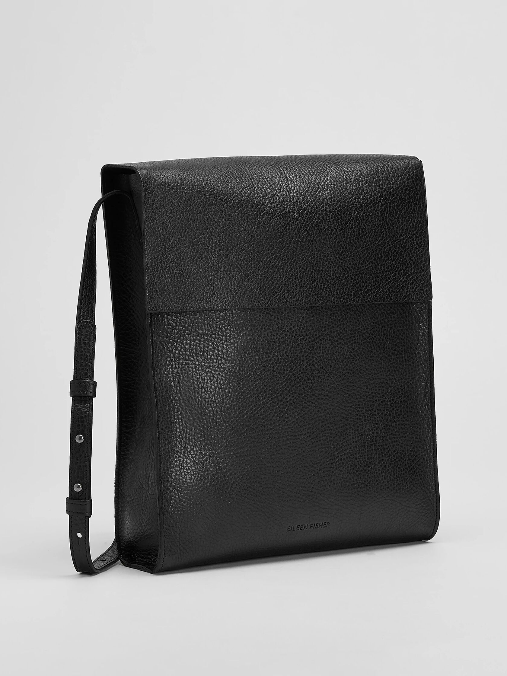 Grainy Italian Leather Crossbody Bag