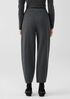 Organic Cotton Melange Crepe Lantern Pant
