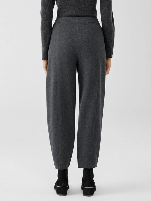 Organic Cotton Melange Crepe Lantern Pant