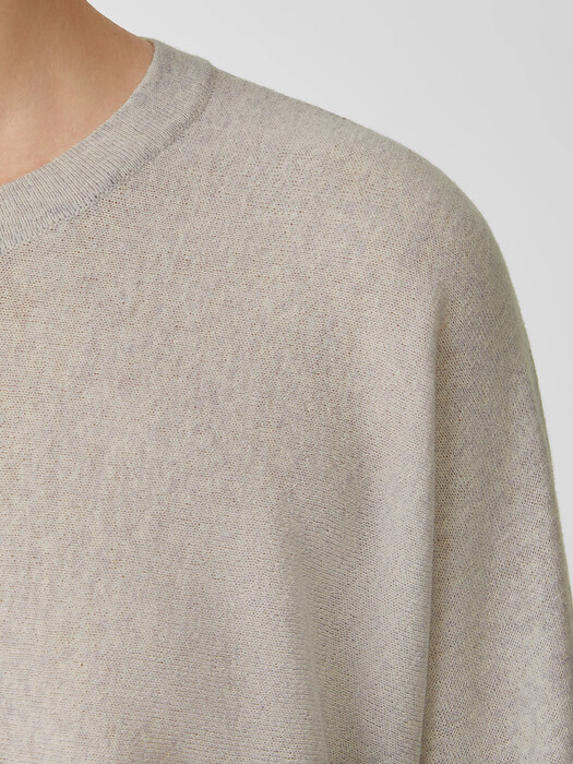 Washable Wool Crepe Top in Regenerative Wool